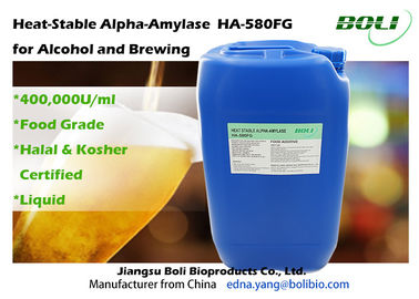 Hitte - stabiele het Brouwen Enzymen Alpha- Amylase Ha - 580FG 500000U/ml Hoge Zuiverheids
