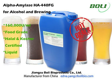 Alpha-Amylase Op hoge temperatuur Ha-440FG 160000U/ml van de voedselrang het Brouwen Enzymen