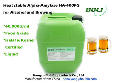 Hitte - stabiele Alpha- Amylase 40000 U/ml, Vloeibaarmakings Industriële Enzymen in het Brouwen