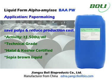 De vloeibare Vorm Alpha- Amylase Besparing Bij lage temperatuur van Enzympw Kosten voor Papierfabricage