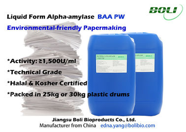 Bacteriële Alpha- Amylase PW in Vloeibare Vorm bespaart Kosten voor Papierfabricage