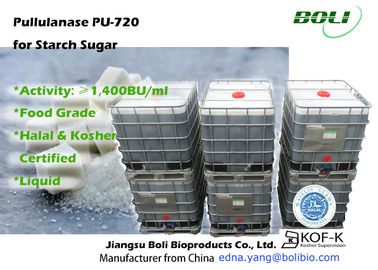 Pullulanase Pu-720, 1.400 BU/ml van de voedselrang Enzymen in Voedselindustrie voor Productie van Hoge Glucosestroop