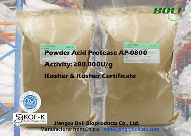 Proteolytic Poeder 80000 U/g van de Enzymen Zuur Protease voor hydroliseert Proteïnen