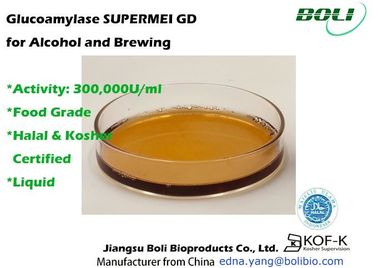 Vloeistof 300000 U/Ml Glucoamylase van het Enzym de Hoge Enzym Activiteiten voor Alcohol en het Brouwen
