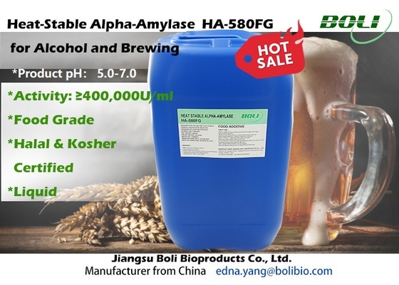 Hitte - de stabiele Hoge Concentratie van Alpha Amylase Enzymes Ha-580FG voor Alcohol