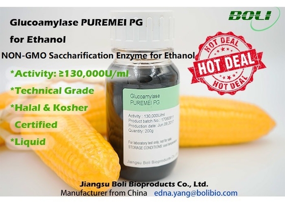 Glucoamylase 	Enzymen voor de Technische Rang van Ethylalcoholpuremeipg 130000u/Ml