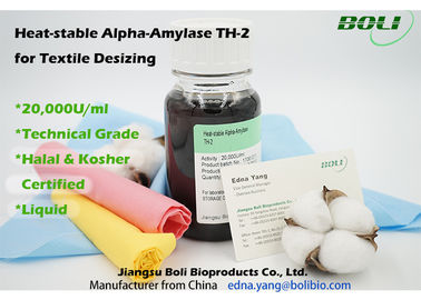 Lichtbruin Vloeibaar Alpha- Amylase Desizing van de Enzym Technisch Rang Tarief 90 Commerciële ~ 95%