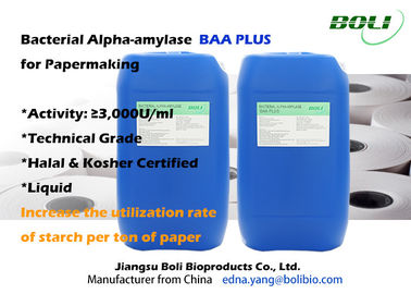 Technische Rang Bacteriële Alpha- Amylase Enzymen in Papierindustrie met HALAL Certificaate