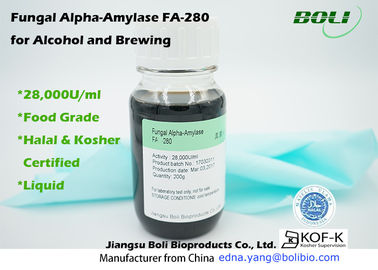 Vloeibare Schimmel Alpha- Amylase FA-280 die, Stabiel Activiteiten Alpha- Amylase Enzym niet - GMO brouwen