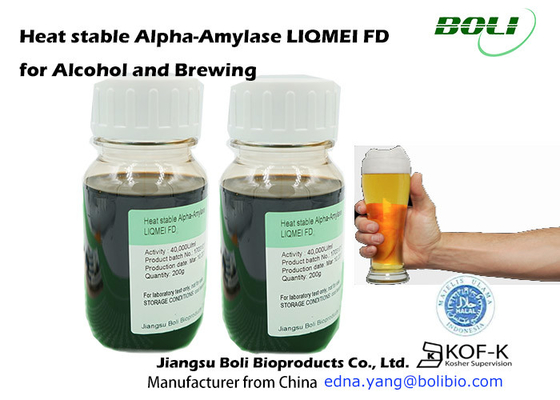GMO niet Vloeibare Alpha Amylase Suitable For Alcohol en het Brouwen van China