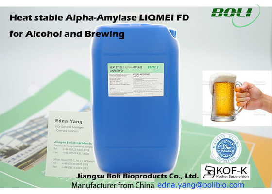 GMO niet Vloeibare Alpha Amylase Suitable For Alcohol en het Brouwen van China
