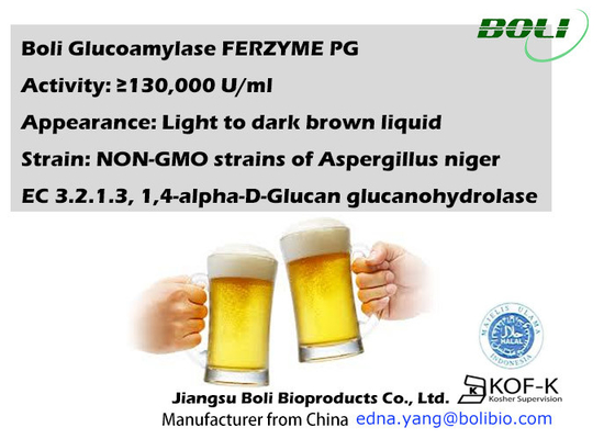 Vloeibaar Glucoamylase van de voedselrang Enzym 130000U/Ml voor Sojasausazijn
